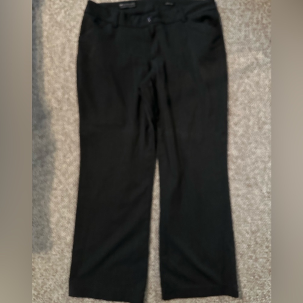 16 Short Black Houndstooth Trousers Lee
